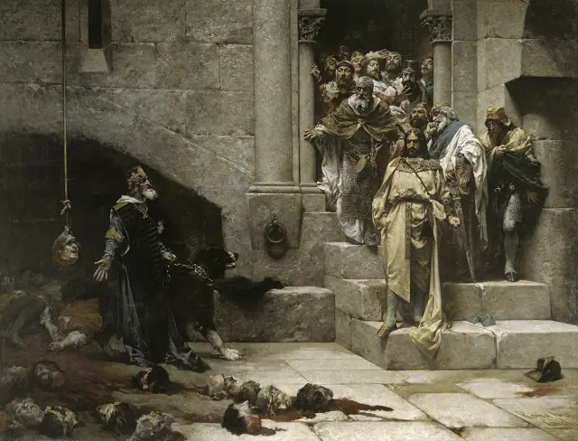 El cuadro de ‘La campana de Huesca’ fue pintado por José Casado del Alisal en 1880.