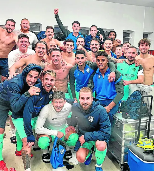 Los futbolistas azulgranas pudieron celebrar una victoria seis jornadas después.