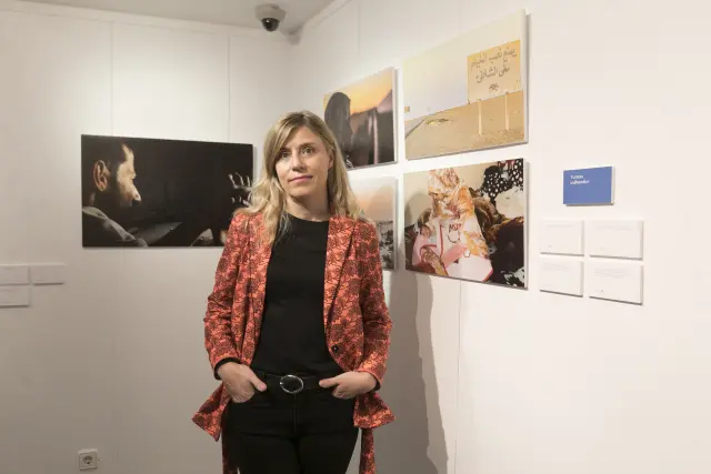 Judith Prat expuso en febrero del año pasado en la sala de Fundación CAI en Huesca.