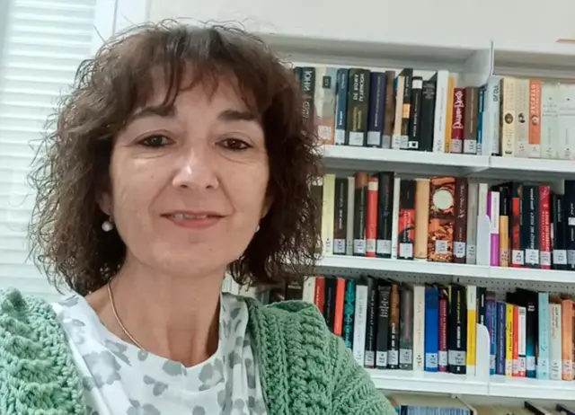 Carmen Lavilla, bibliotecaria de Alcubierre.