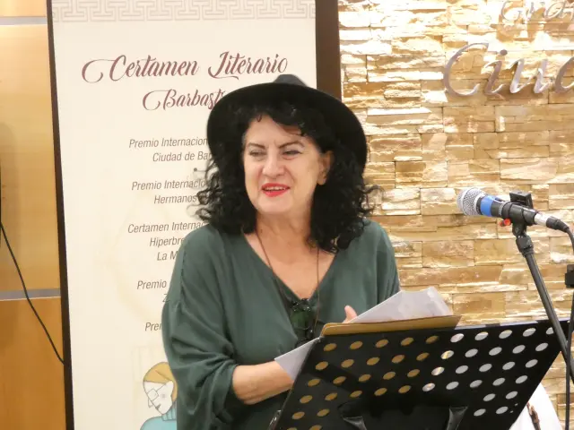 Aurora Luque, presidenta del jurado del Premio de Poesía Hermanos Argensola el año pasado.