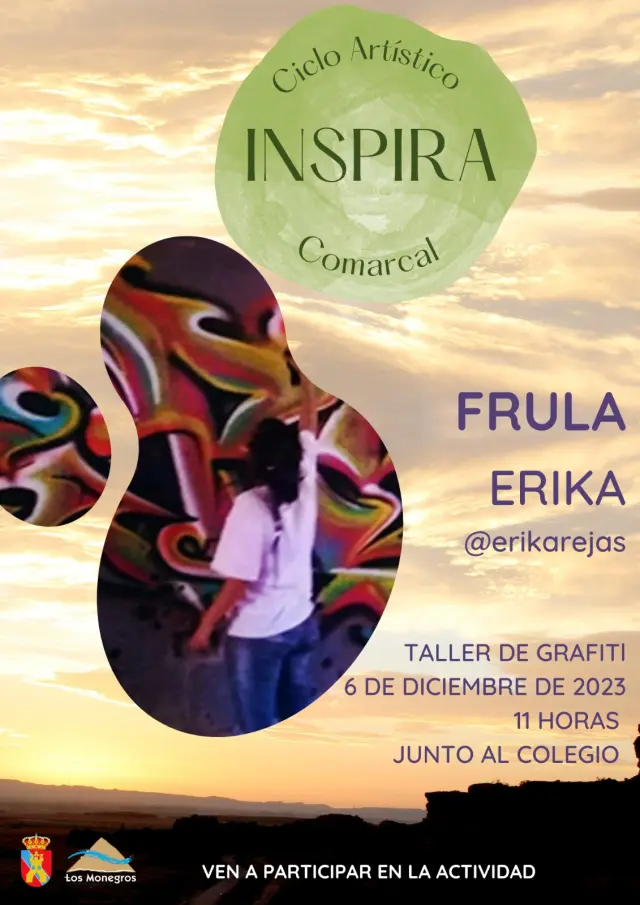 Cartel de Inspira Monegros en Frula.