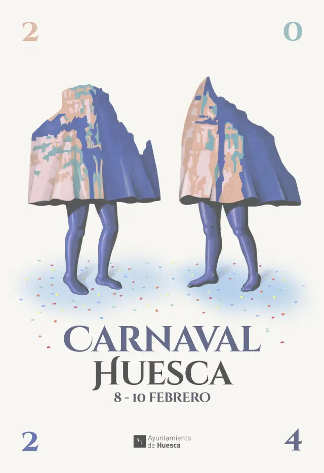Cartel de Carnaval diseñado por Carlos Aquilué Laliena.