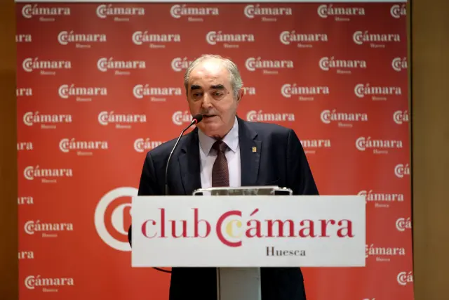 El actual presidente, Manuel Rodríguez Chesa, en un acto del Club Cámara.