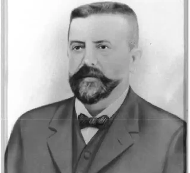 José María Aventín, el primer presidente de la Cámara de Comercio, en 1899.