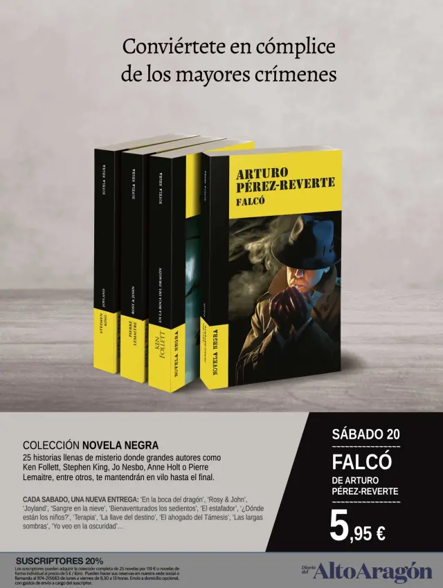 Nueva promoción de Novela Negra con DIARIO DEL ALTOARAGÓN.