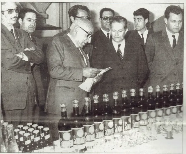Imagen de archivo de la inauguración de la Cooperativa Comarcal del Somontano Sobrarbe en 1964.