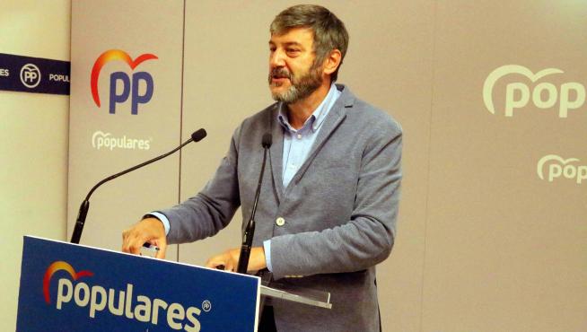 Gerardo Oliván, portavoz del Grupo Popular en la Diputación Provincial de Huesca.