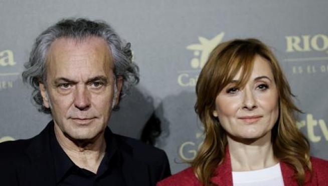 José Coronado y Nathalie Poza, antes de la lectura de los nominados a los Goya este lunes