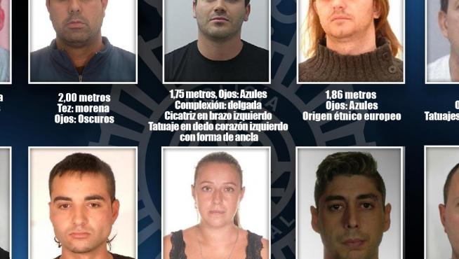 Imágenes de los fugitivos difundidas por la Policía Nacional.