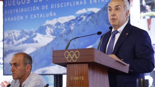 El presidente del COE, Alejandro Blanco, este martes.