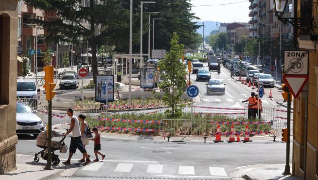 El paseo Ramón y Cajal de Huesca ya ofrece una imagen renovada