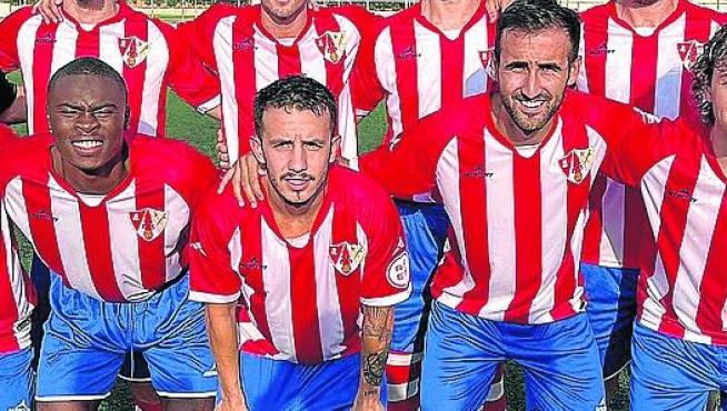 Once titular del Barbastro en el partido ante el filial del Lleida Esportiu.