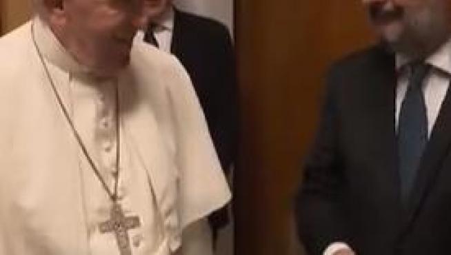 El papa Francisco ha recibido este miércoles al presidente de Aragón, Javier Lambán.