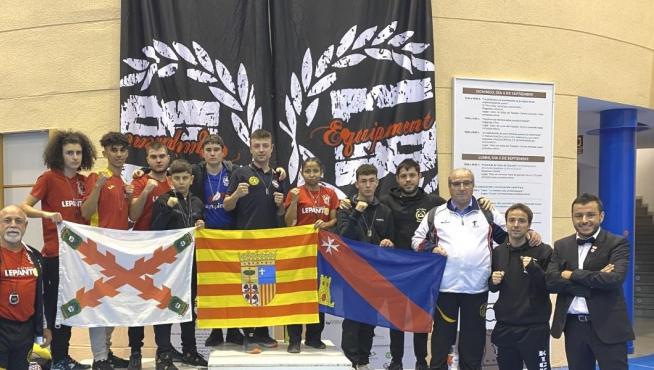 Delegación altoaragonesa en la competición disputada en Salamanca el fin de semana.
