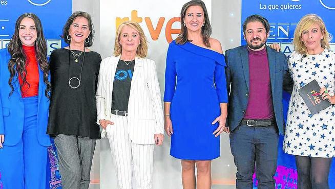 Inés Hernand, Mª Ángeles Benítez, Elena Sánchez, María Andrés, Alberto Fernández y María Eizaguirre.