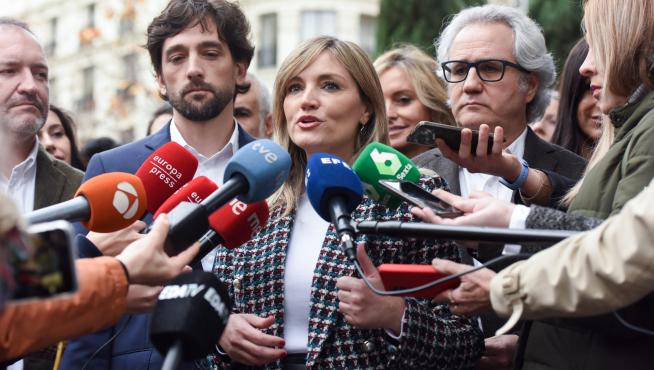 Patricia Guasp en una imagen de archivo ante los medios de comunicación.