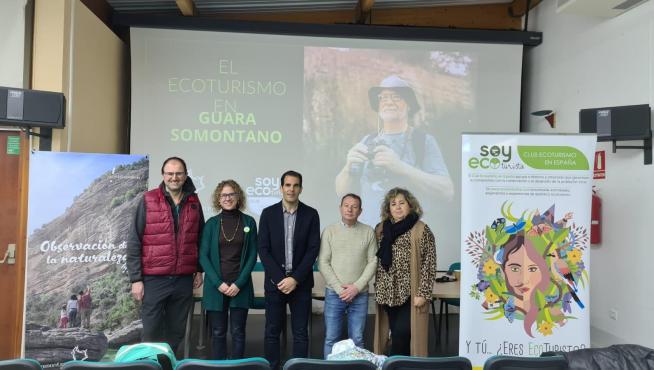 Bierge ha acogido este jueves la jornada ‘Ecoturismo en Guara Somontano’ .