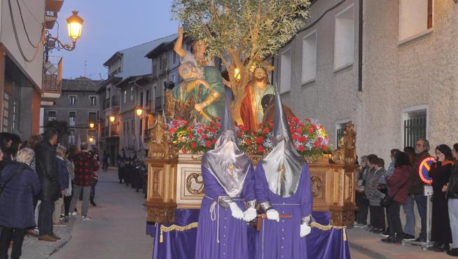 El paso de la Hermandad de la Oración de Jesús en el Huerto.