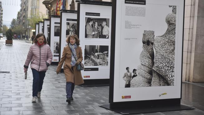 La exposición de José Luis López Vázquez, a su paso por Huesca.