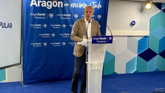 Jorge Azcón, candidato a la presidencia de Aragón por el PP.