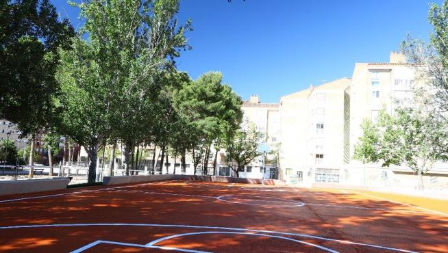 Pista de baloncesto del Parque San Martín.