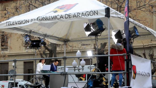"Aragón Noticias 1" celebra el estreno de la nueva sede de la CARTV en Huesca