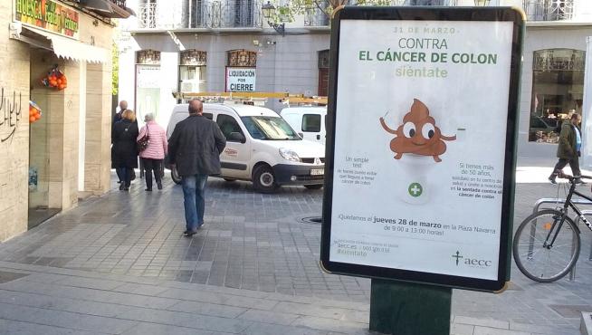 Campaña contra el cáncer de colon, este jueves en la ciudad de Huesca