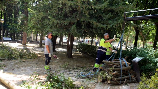 Los trabajadores al aire libre, los que más sufren el calor en Huesca