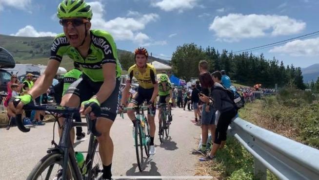 Sergio Samitier, protagonista destacado en la etapa de la Vuelta a España