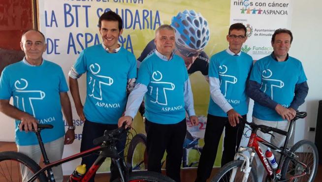 La BTT de Aspanoa se celebra este sábado en Almudévar y superará el récord de 700 ciclistas