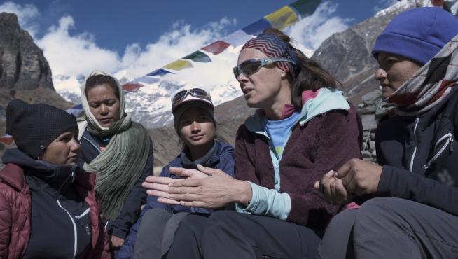 Edurne Pasabán, estrella invitada con motivo del Tour Mundial del Banff en Huesca