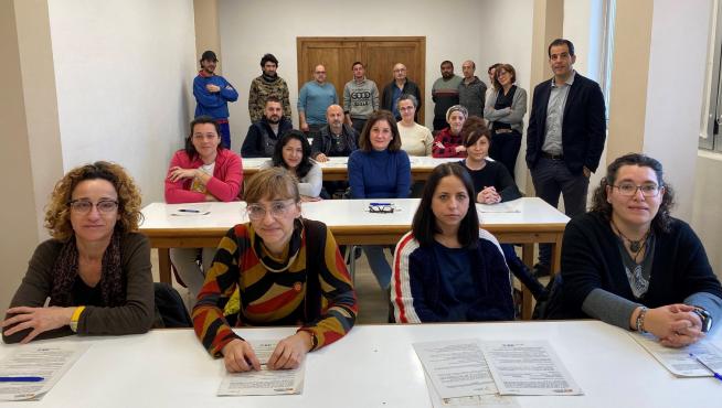 Albañilería y atención sociosanitaria, formación en el taller de Entabán