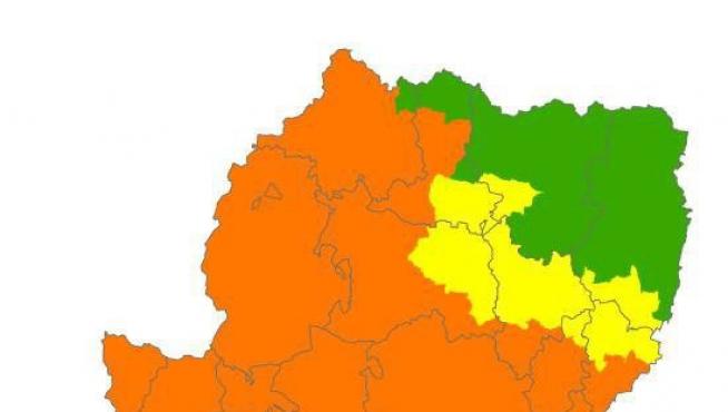 Activada la alerta naranja de peligro de incendios forestales en buena parte de Aragón