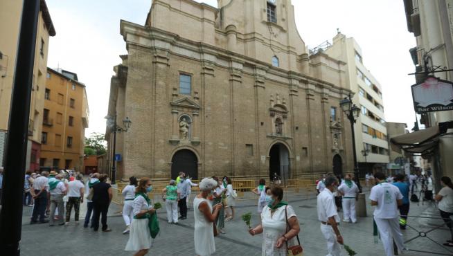Los oscenses rinden homenaje a San Lorenzo con responsabilidad