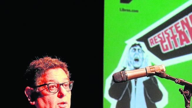 Nicolás Jiménez, este jueves, en Huesca.