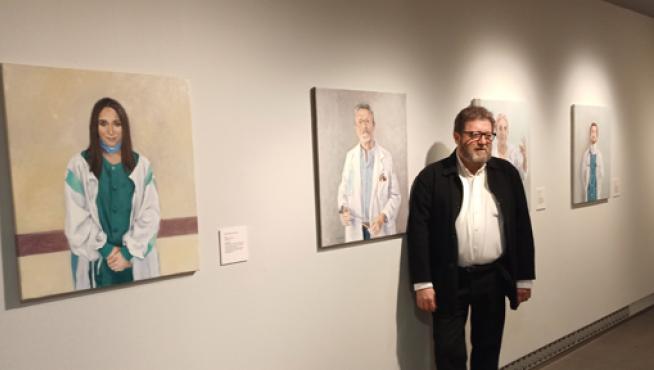 Pepe Cerdá en una exposición realizada este año en el Museo Goya de Zaragoza.