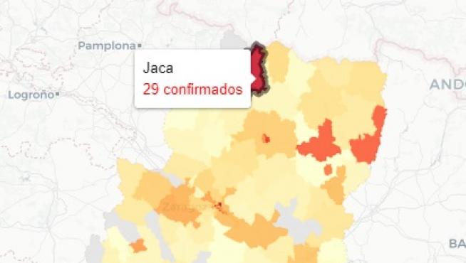 Los casos de covid en la provincia de Huesca se encuentran disparados.