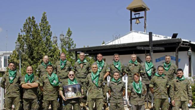 Miembros de la Brigada Aragón del Ejército en la Misión Libre Hidalgo en Líbano celebró un almuerzo laurentino