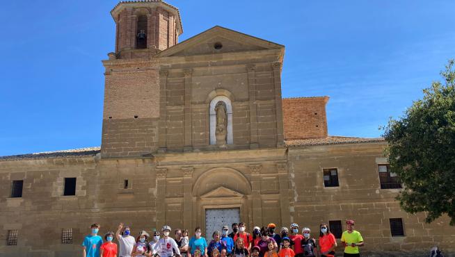 Familias en Loreto Marcha Aspace Huesca 2021.