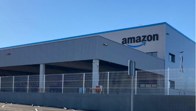 Estación logística de Amazon en Zaragoza.