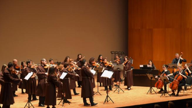 Concierto de la Orquesta de Cámara de Huesca, en 2020.