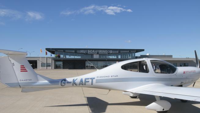 Foto de la escuela de pilotos que Airways Aviation tuvo en el Aeropuerto Huesca-Pirineos.