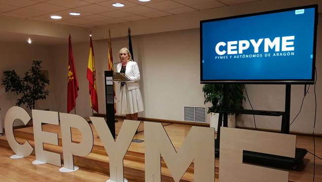 María Jesús Lorente, nueva presidenta de Cepyme Aragón.