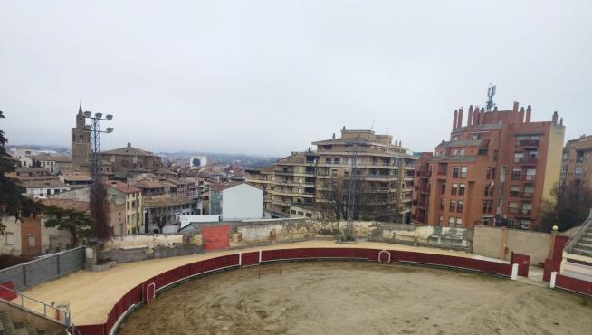 Vista de la plaza de toros tras los últimos trabajos realizados.