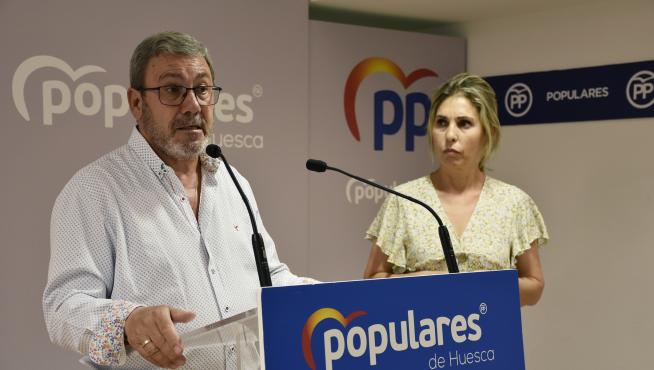 El concejal del PP, José María Veintemilla, durante la rueda de prensa