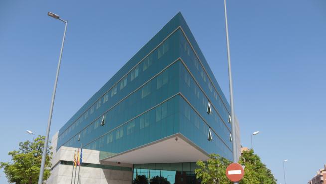 Edificio de la Seguridad Social en Huesca.