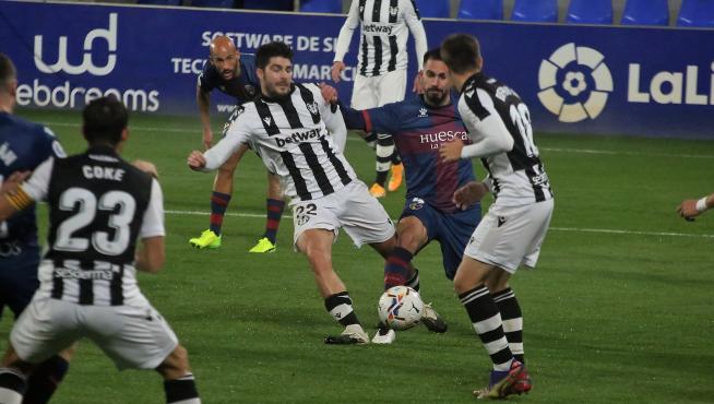 Huesca y Levante se enfrentaron por última vez hace dos temporadas, entonces en Primera División