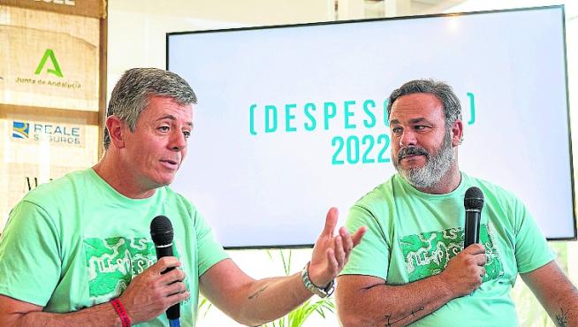 El biólogo Juan Martín y el chef Ángel León presentaron ayer la tercera edición de ‘Despesques’.