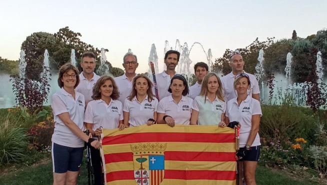 Miembros de la Selección Aragonesa que disputará el campeonato en Pontevedra.